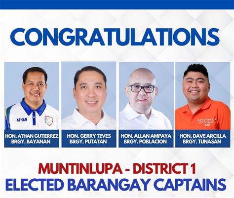 list of winners barangay election 2023 comelec|Comelec releases list of winning barangay, SK bets in Muntinlupa.